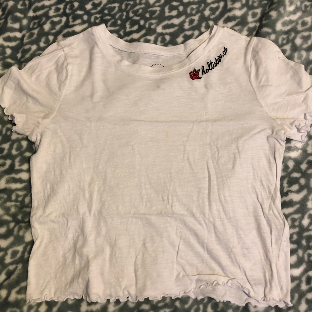 Hollister White Crop Top